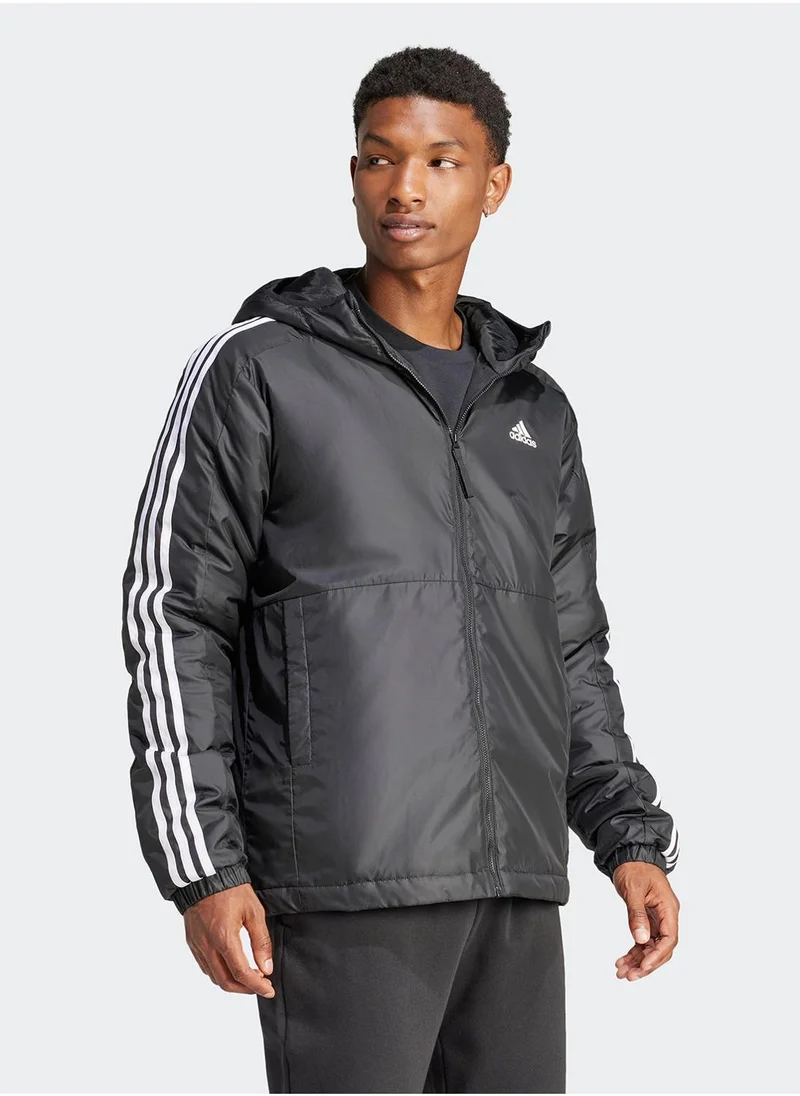 Adidas Essential 3 Stripe Insulated Jacket