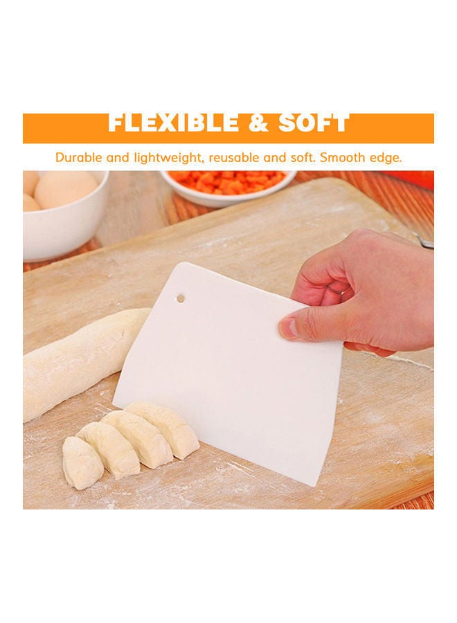 NIBEMINENT Flexible Dough Scraper White - Image 2