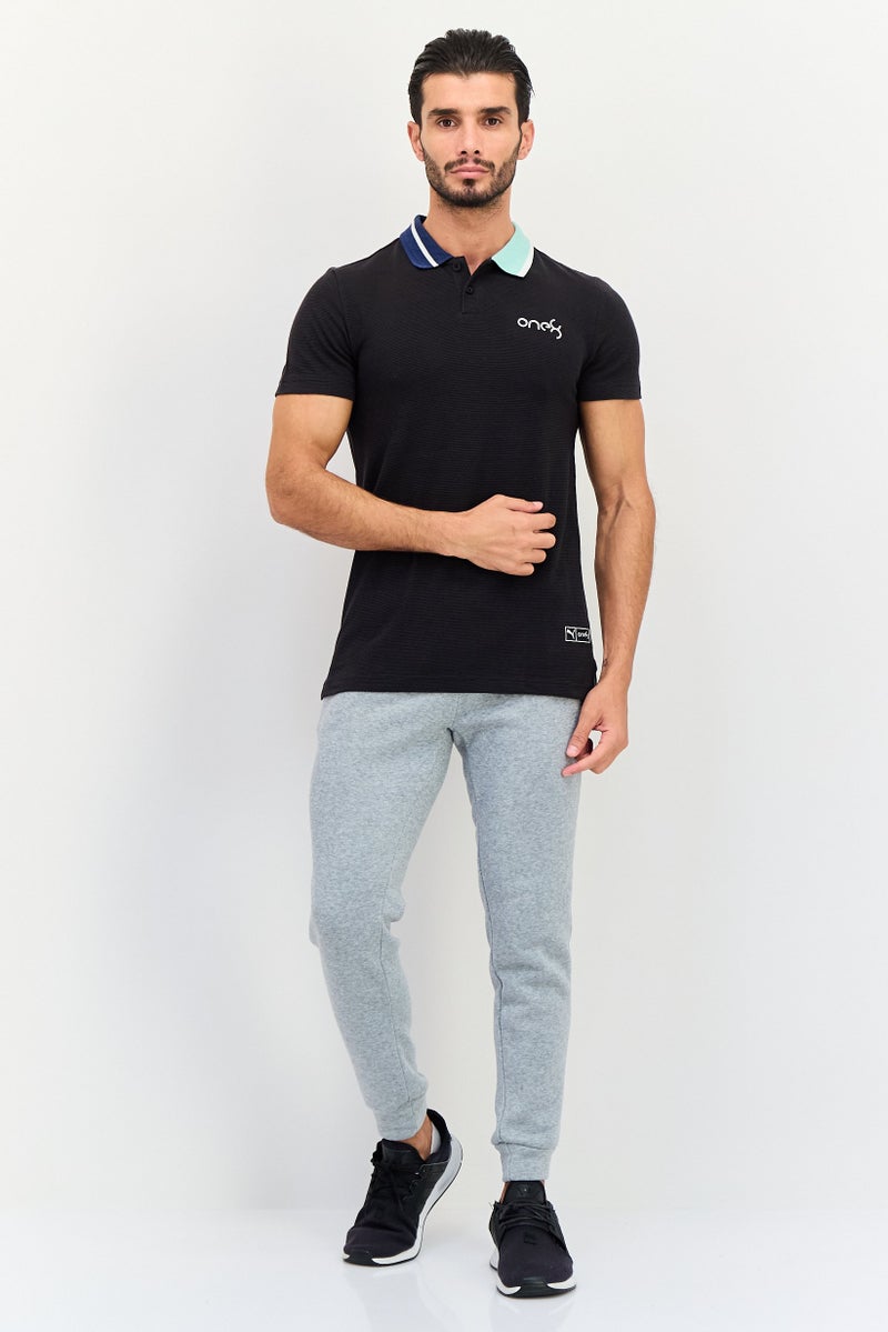 Puma x One8 Men Slim Fit Short Sleeve Outdoor Polo Shirt, Black - Image 4