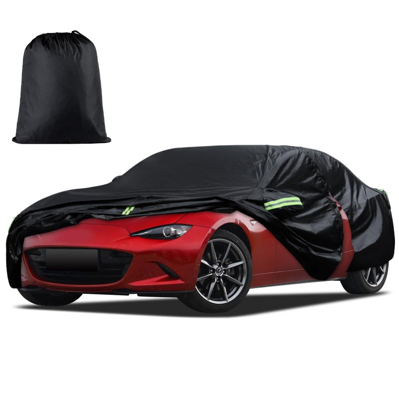 Car Cover Custom Fit for Mazda MX5 Miata 19892025 Waterproof All Weather for Automobiles Full Exterior Cover Sun Rain Snow Protector with Door Zipper