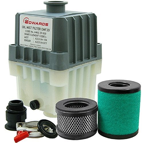 LAB OUTLET Edwards EMF20 Oil Mist Filter, KF25 Ports, for RV12, E1M18, E2M18 Vacuum Pumps, A462-29-000 - Image 1