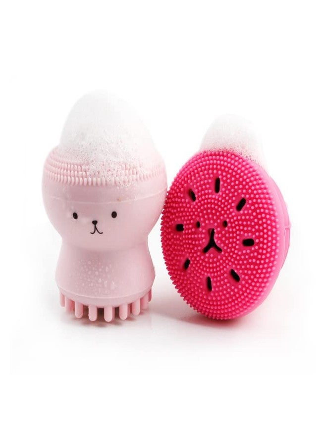 Giffy® Soft Silicone Face Wash Cleanser Brush Massage Exfoliate Facial Cleansing Octopus Washing Brush - Image 1