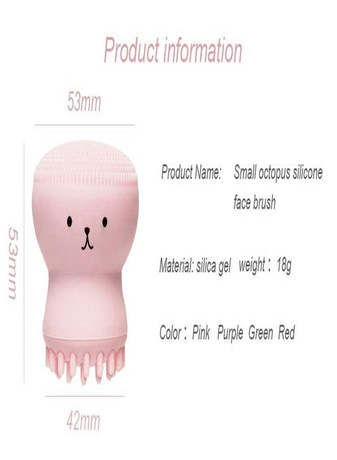 Giffy® Soft Silicone Face Wash Cleanser Brush Massage Exfoliate Facial Cleansing Octopus Washing Brush - Image 2
