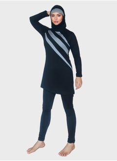 Generic Burkini Swimsuits Set 3-Piece Plus Size Up To 6XL Swimwear Full Cover Swimming Cap Long Sleeve Muslim Modest Fashion Conservative Classic Islamic Sun Protection Diving Surfing Suit  - Image 4