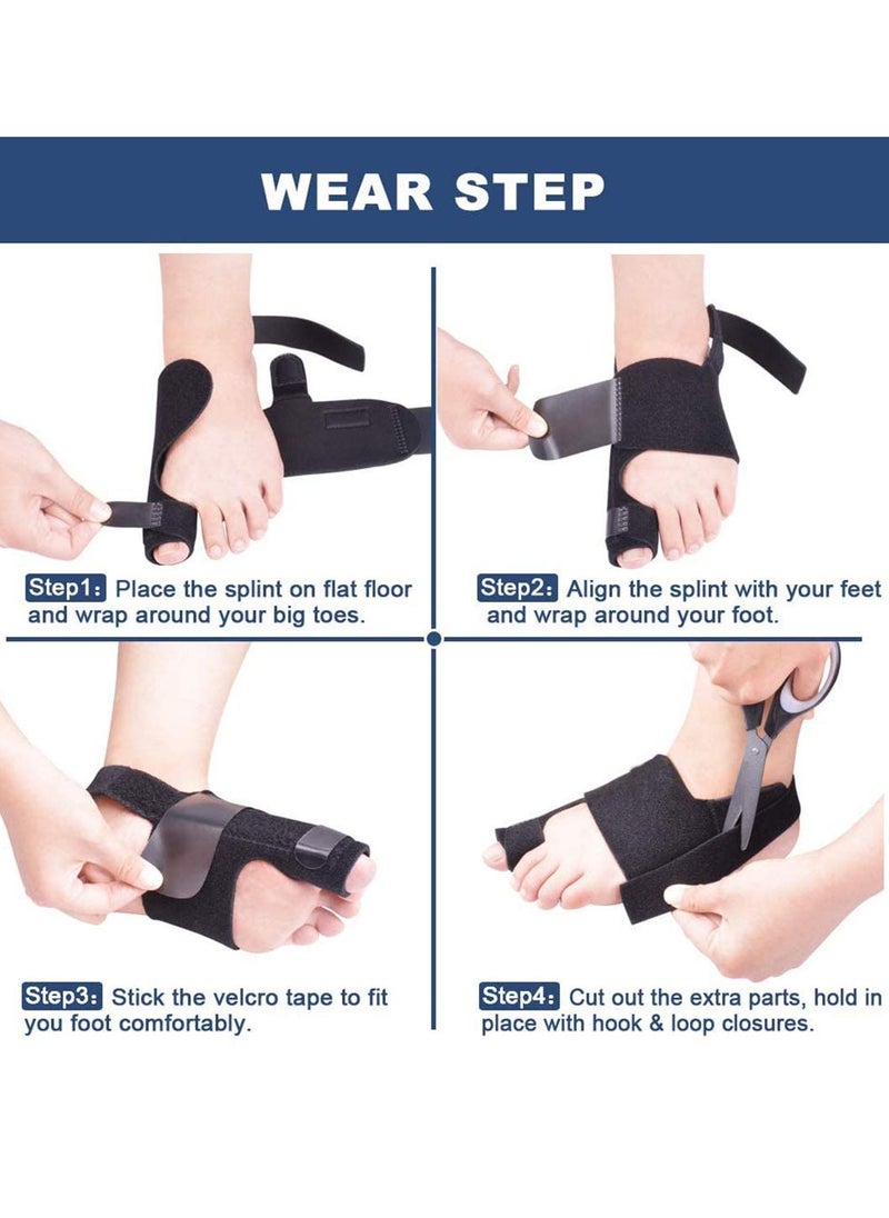 Cuken Bunion Corrector Splint Orthopedic Big Toe Straightener Non-Surgical Hallux Valgus Correction Hammer Toe Straightener Corrector for Pain Relief Fits Men and Women  - Image 4