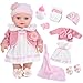DOTVOSY 12 Girl Baby Dolls Playset Adoption Baby Doll with Clothes Accessories Include OutfitsPacifierDisposable DiaperBlanketFeeding Bottle Toy Stuff for Toddler 3 Ages and Up - Image 4