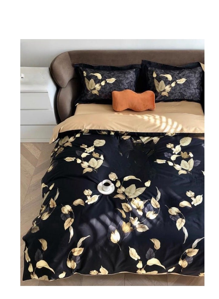 Bed Sheet Style — French High-End 60 Thread Pure Cotton  Bedding Four Piece Set  - Image 1