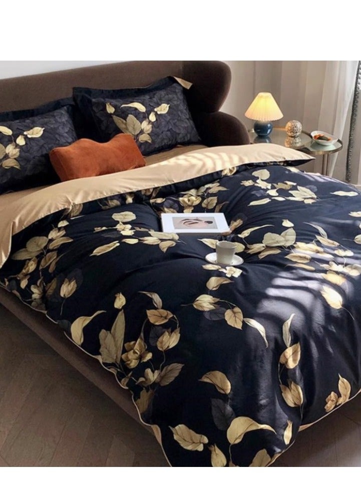 Bed Sheet Style — French High-End 60 Thread Pure Cotton  Bedding Four Piece Set  - Image 3