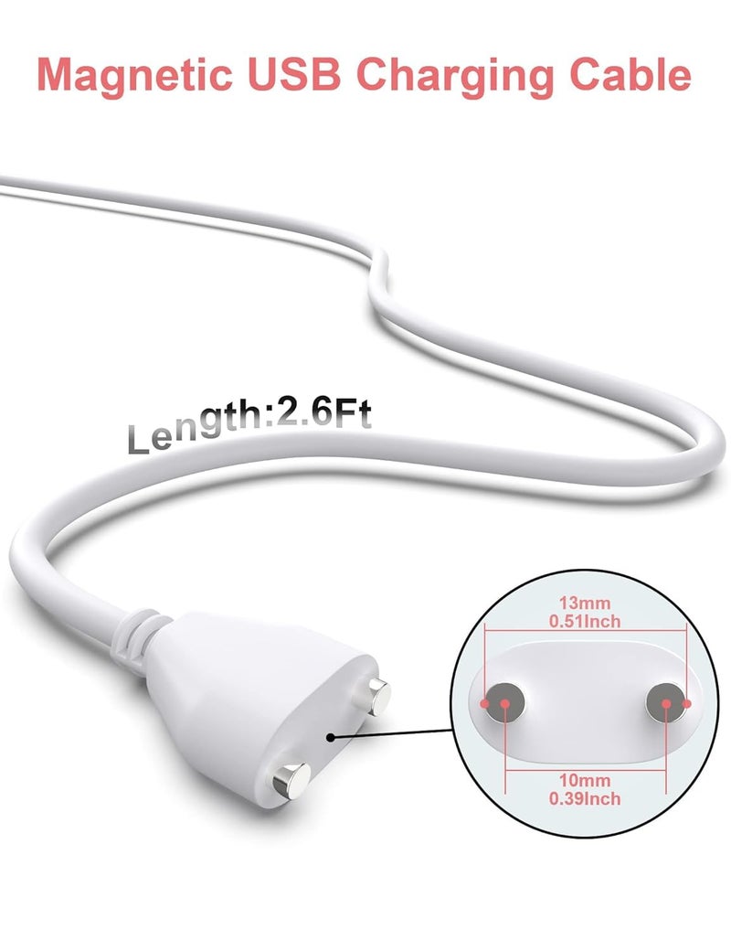 Bicmice 10mm USB C DC Charger Cable 2.6Ft Magnetic Replacement Charging Cord - Image 4