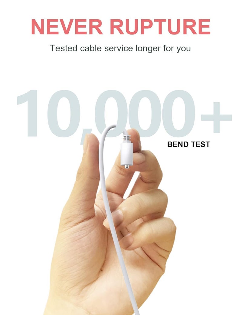 Bicmice 10mm USB C DC Charger Cable 2.6Ft Magnetic Replacement Charging Cord - Image 5