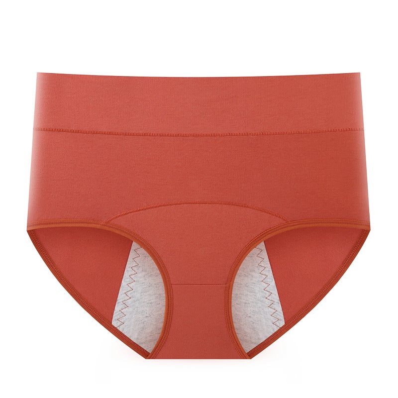 Antibacterial Cotton Menstrual Panties High-Waist Leak-Proof Pink  - Image 2