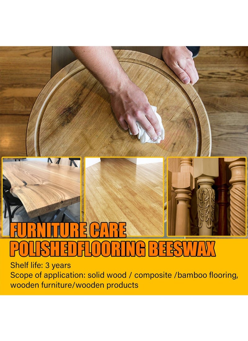 EELHOE 100% Natural Beewax, Wood Wax Polish for Wood Cleaning and Furniture Care, Furniture Conditioner to Diminish Scratches and Provide Gentle Care, 80g ± 5g  - Image 3