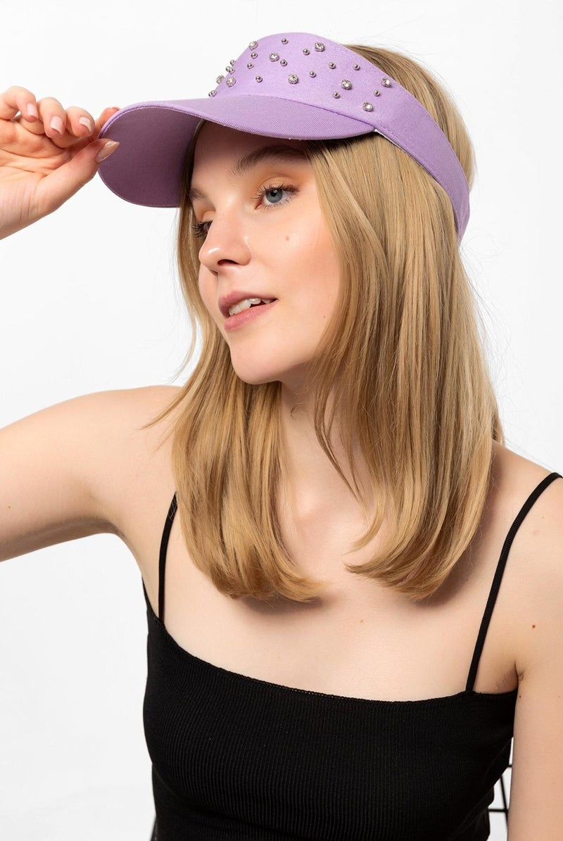 Saria Moda Saria Fashion Stone Tennis Hat  - Image 3