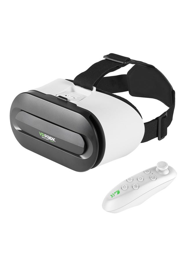 VRPARK Glasses All-in-one Smart VR Glasses Head Wear 3D Panoramic Game VR Glasses-Color:V8 Ivory White Y1 White - Image 1