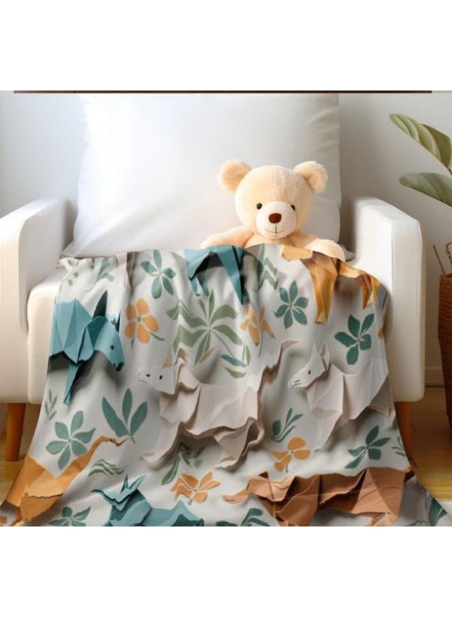 عام بطانية رقيقة من الفانيلا الكرتونية للأطفال أو الطلاب (دافئة ومريحة ومناسبة للنوم والألعاب) 100 سم * 150 سم - 219 - Image 5