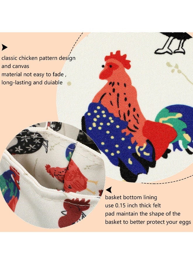 Chicken Egg Collecting Basket, 7 Pouches Chicken Eggs Basket For Gathering Fresh Chick Egg Holder Countertop Gifts For Duck Goose Carton Carrier - Image 3