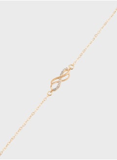 ELLA Stone Detail Infinity Anklet  - Image 2