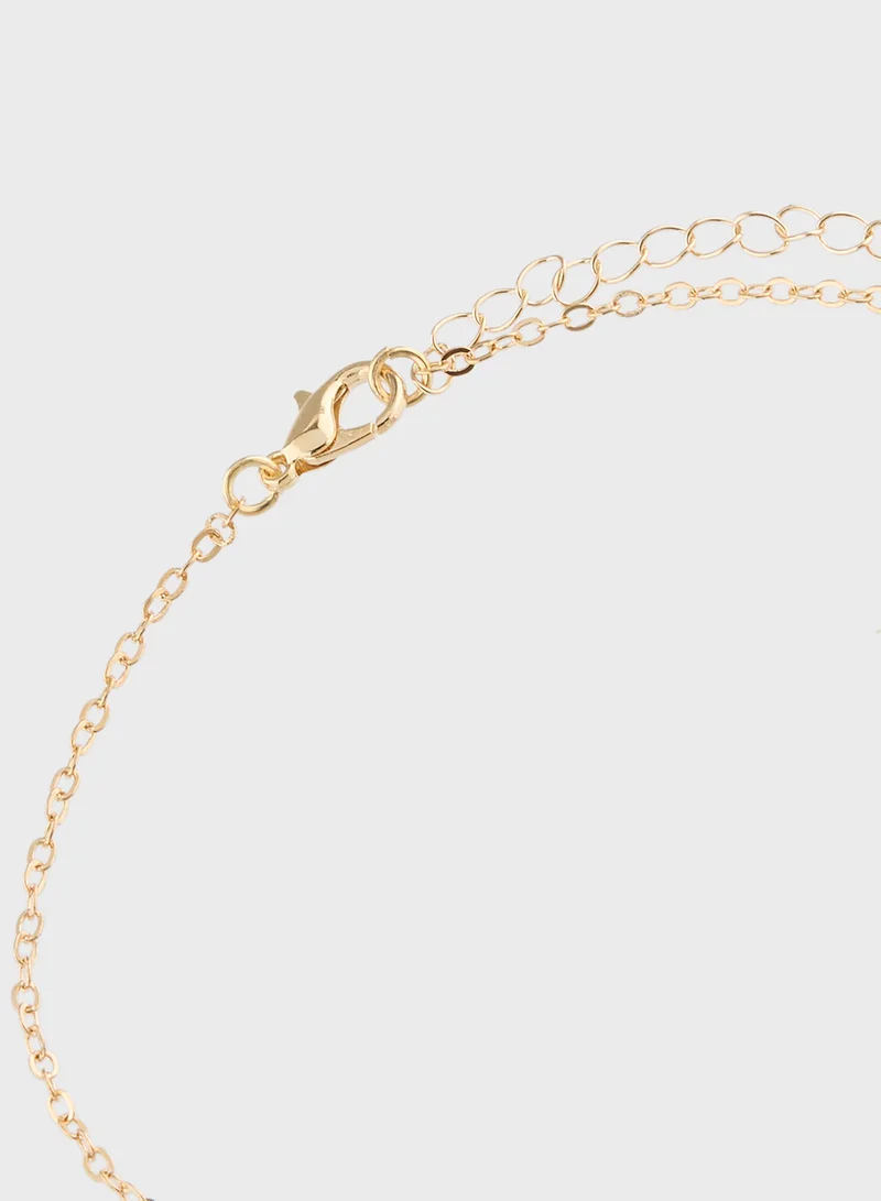 ELLA Stone Detail Infinity Anklet