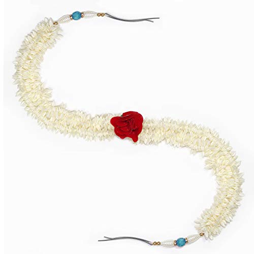 Paradise® Double Hair Gajra Artificial Hair Gajra Flowers For Wedding Hair Veni 380 degree gajra With Blue Pearl - Image 4