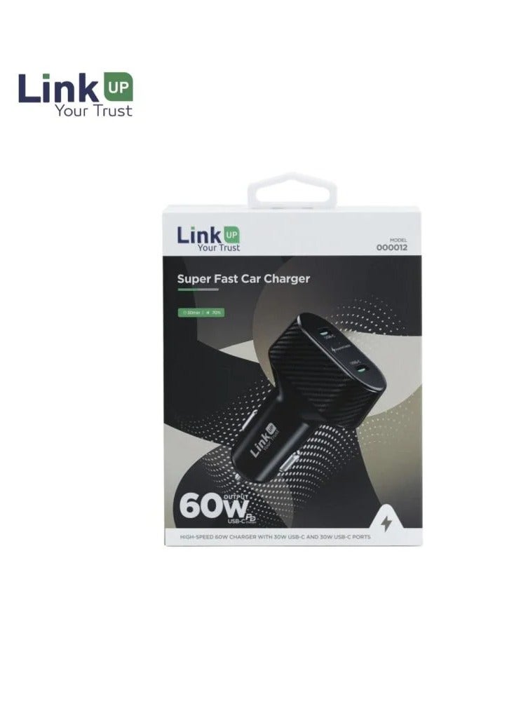 لينك اب LinkUP PowerDrive 60W - شاحن السيارة فائق الأداء 60 واط - Image 3