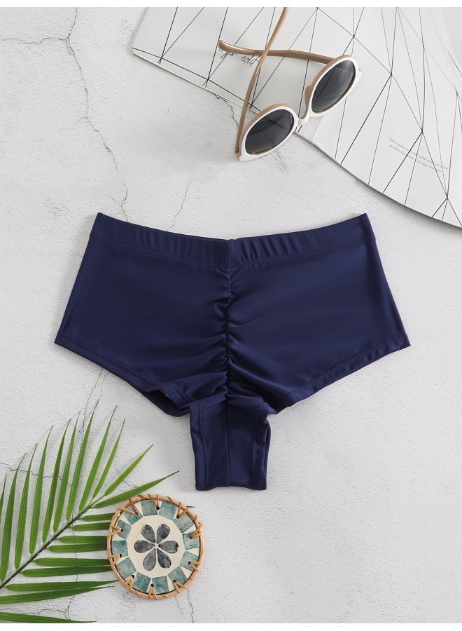 Europe And The United States New Ladies Hip Shorts Solid Color Leggings  Hot Shorts Women