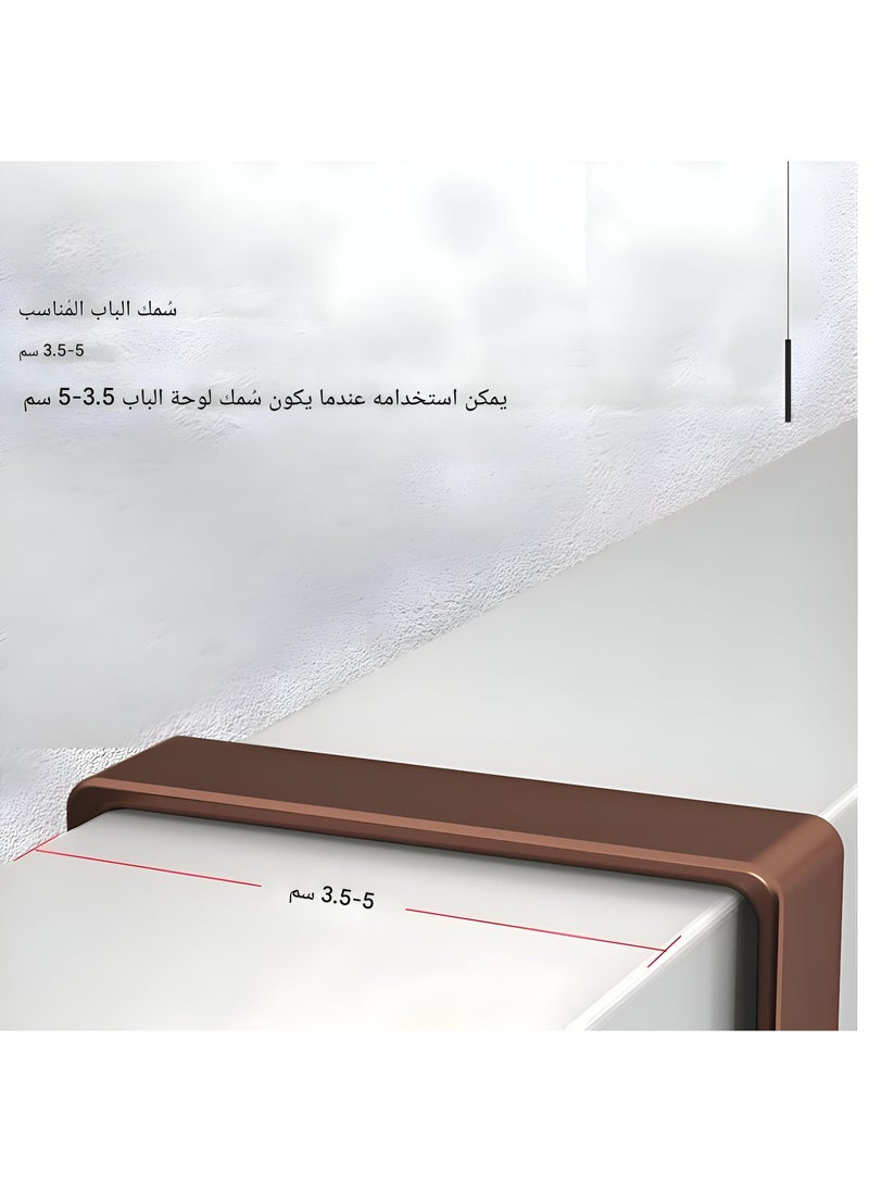 Generic Elegant Entry Hook - Contemporary Iron Door Hanger With 7 Strong Hooks, Installs Without Screws, Ideal For Hanging Garments And Hats In Tight Spaces  - Image 3