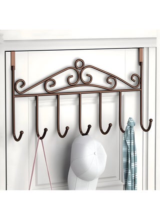 Elegant Entry Hook - Contemporary Iron Door Hanger With 7 Strong Hooks, Installs Without Screws, Ideal For Hanging Garments And Hats In Tight Spaces - pzsku/Z44667C732C3814164FD6Z/45/1750003616/350fdf13-c78d-40ab-a7a0-df4c47dcbf46