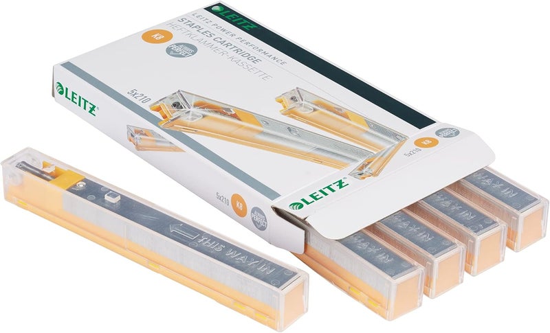 LEITZ 55920000 K8 Power Performance Stapler Cartridge, 40 Sheet Capacity, Strong Steel, 1050 Staples, Length 8 mm - Image 5