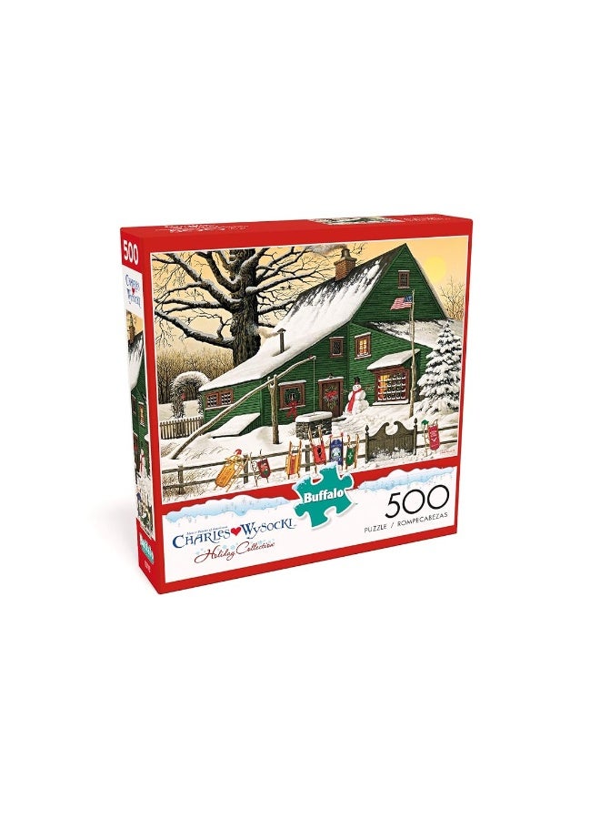 Buffalo Games Charles Wysocki Cocoa Break at the Copperfields 500 Piece Jigsaw Puzzle For Adults Challenging Puzzle Perfect for Game Nights Finished Size is 2125 x 1500 - Image 1