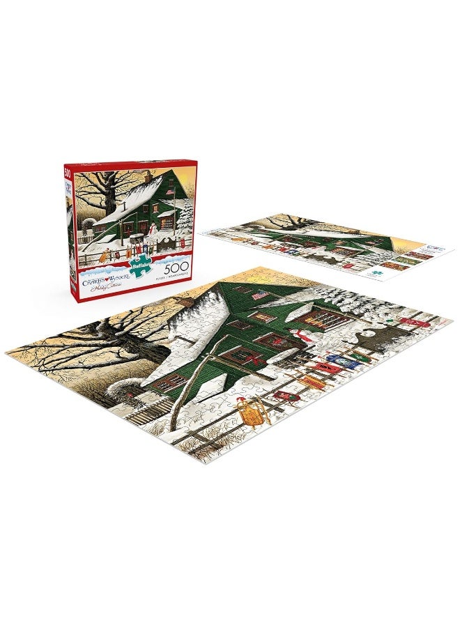 Buffalo Games Charles Wysocki Cocoa Break at the Copperfields 500 Piece Jigsaw Puzzle For Adults Challenging Puzzle Perfect for Game Nights Finished Size is 2125 x 1500 - Image 5