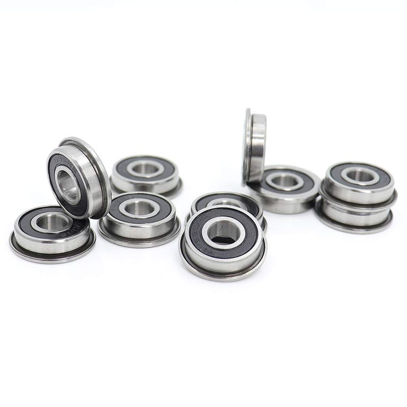 FUSHIBEARING F695-2RS Bearing 5x13x4mm Flanged Miniature F695-RS Deep Groove Ball Bearings F695RS for VORON Mobius 2/3 3D Printer (Pick of 10Pcs) - Image 2