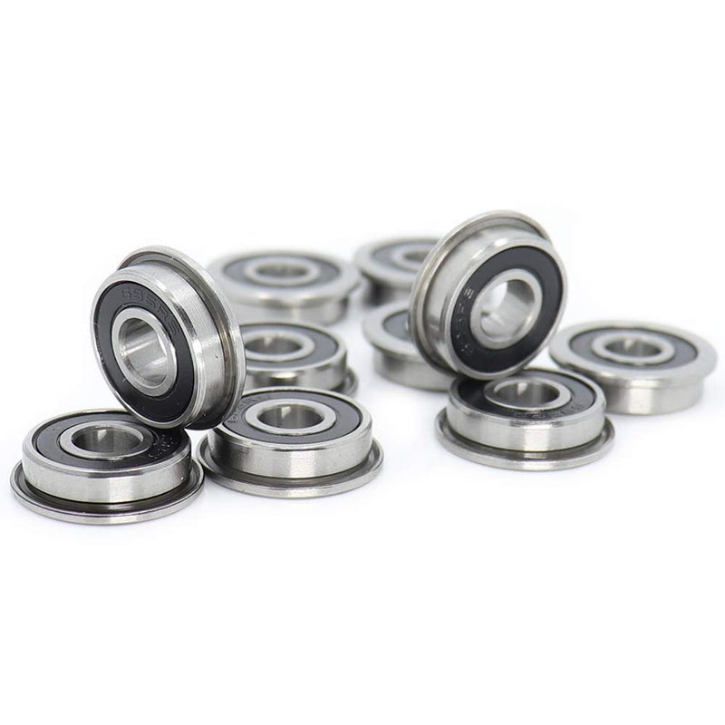 FUSHIBEARING F695-2RS Bearing 5x13x4mm Flanged Miniature F695-RS Deep Groove Ball Bearings F695RS for VORON Mobius 2/3 3D Printer (Pick of 10Pcs) - Image 1