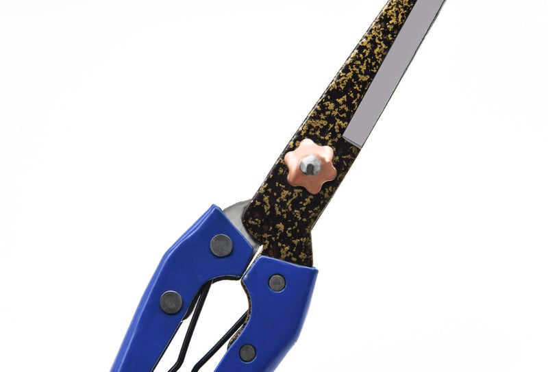LCDCM Grass Sheep Shear - Coated Wear-Resistant Handle, Manganese Steel Double-Edged, Strong Spring Suitable For Manual Shearing of Cow, Sheep, and Horse Hair (Blue 10.2 inches) - Image 4