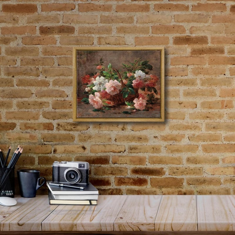 Pyradecor Vintage Canvas Wall Art Retro Natural Wood Framed Home Decor - Image 2