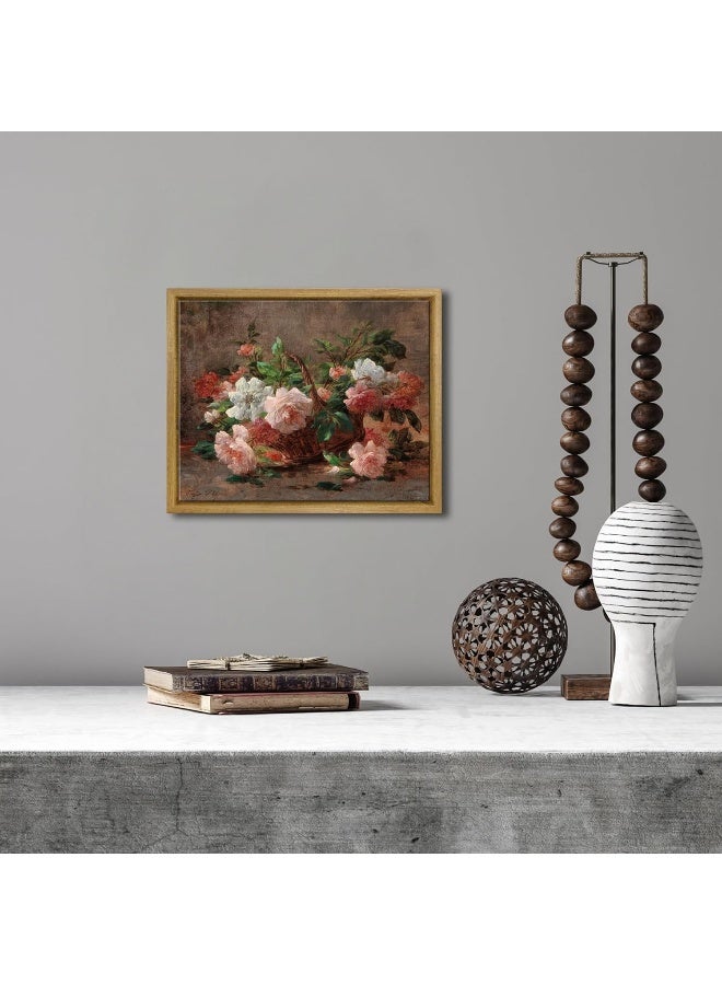 Pyradecor Vintage Canvas Wall Art Retro Natural Wood Framed Home Decor - Image 3