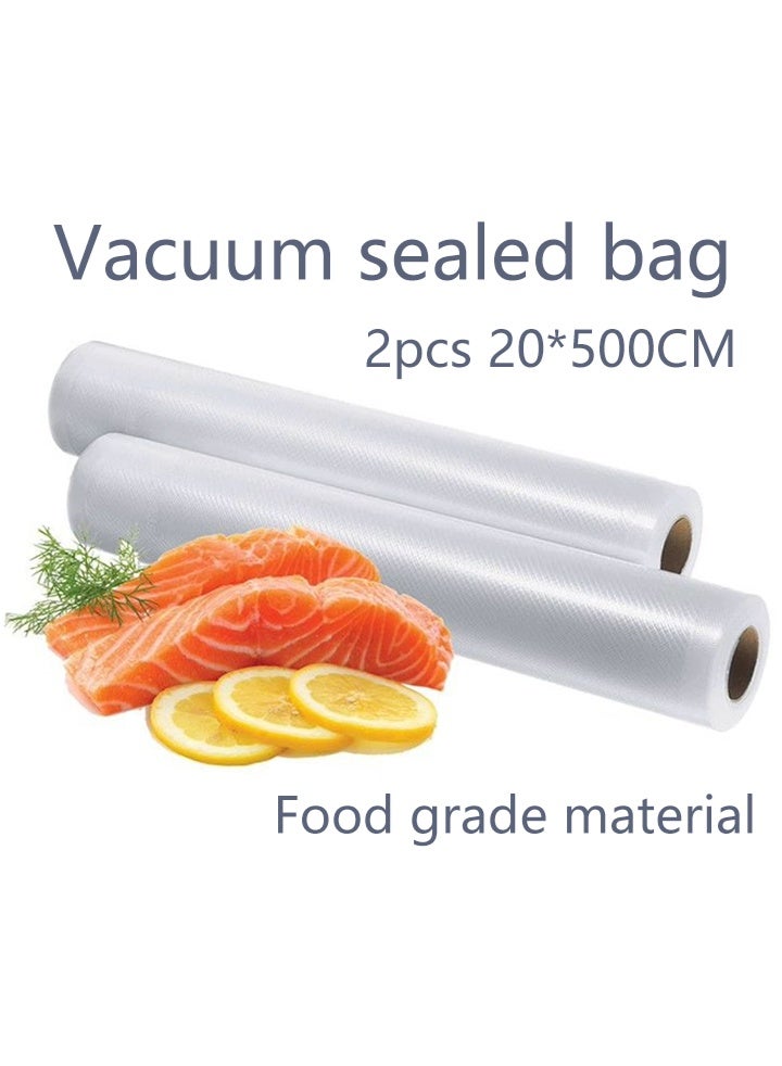 2pcs 5M Vacuum Sealed Bag, Food Preservation, Low Temperature Slow Cooking Sealed Bag, High temperature resistance, low temperature resistance - Image 1