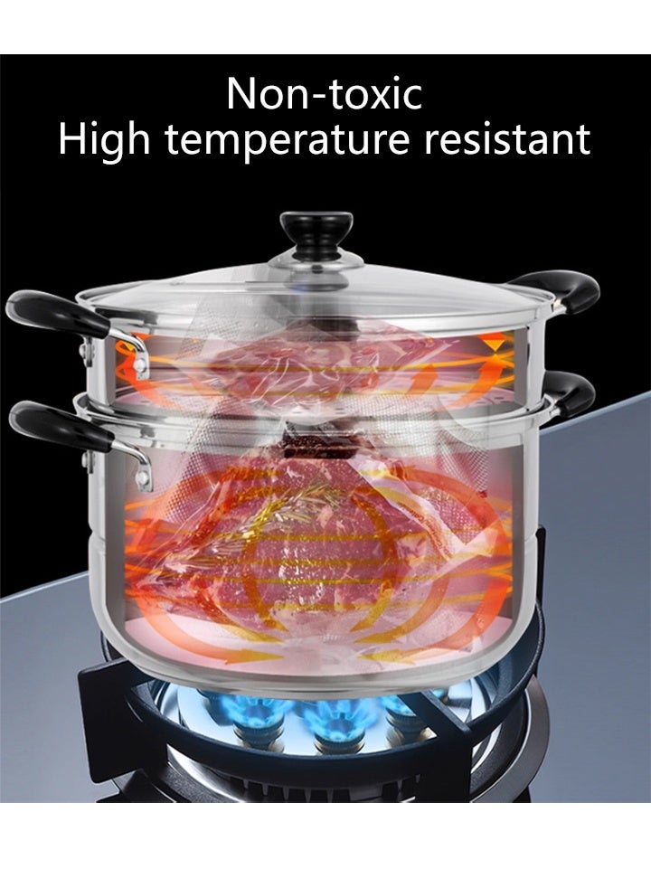 2pcs 5M Vacuum Sealed Bag, Food Preservation, Low Temperature Slow Cooking Sealed Bag, High temperature resistance, low temperature resistance - Image 2
