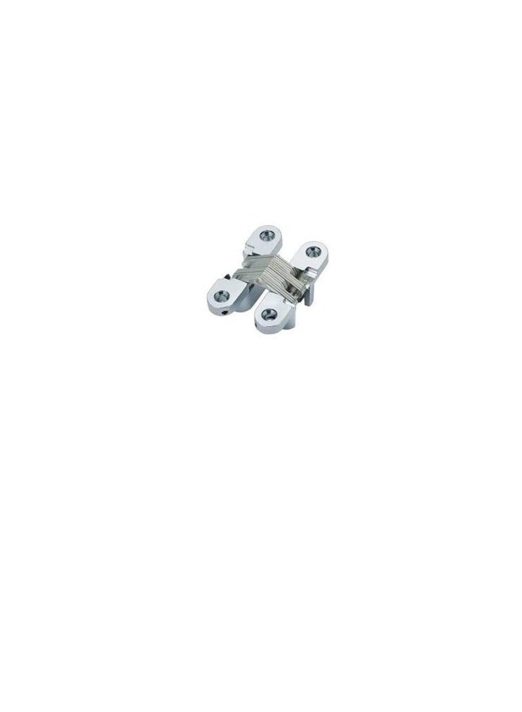 ROBUSTLINE Concealed invisible door hinges (cross hinges) zinc alloy Chrome Plated Finish 40MM - Image 1
