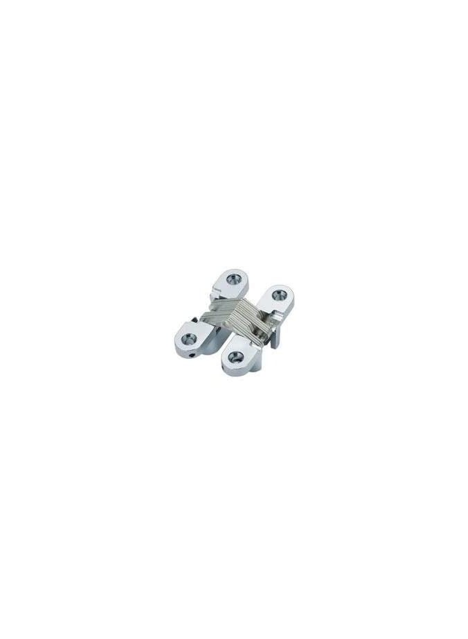ROBUSTLINE Concealed invisible door hinges (cross hinges) zinc alloy Chrome Plated Finish 40MM - Image 2
