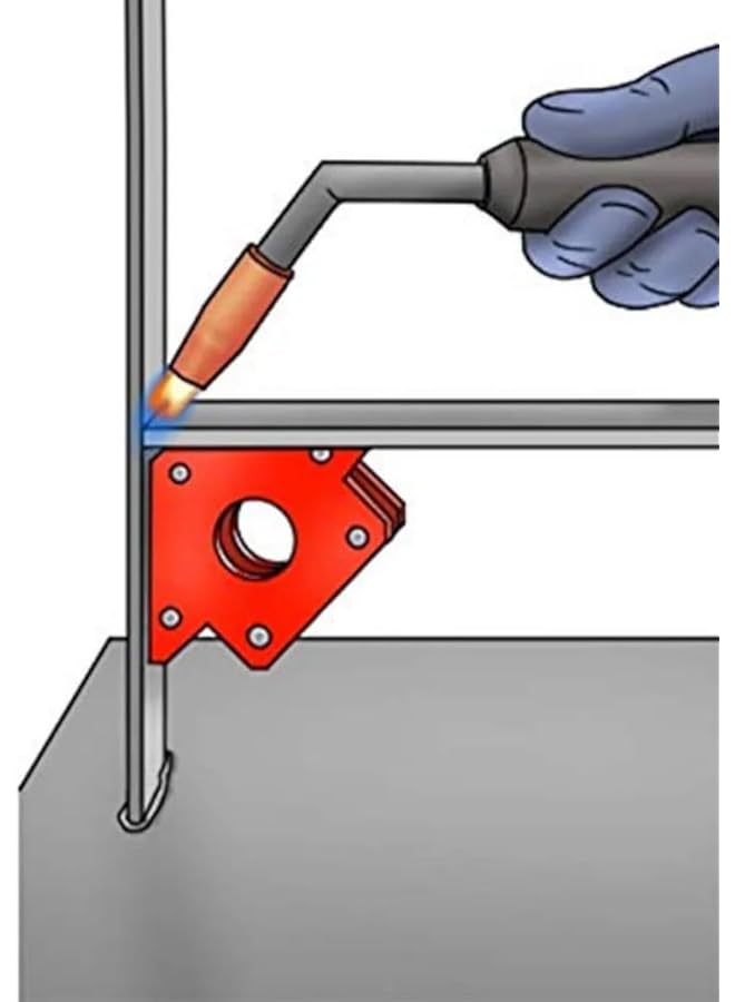 erorex Multiangle Welding Magnet Heavy Duty Arrow Welding Magnet 45 90 And 135 Degree Angle Welding Holder With Strong Magnetic Pull Perfect For Welding Soldering Assembly And Pipe Installation - Image 2
