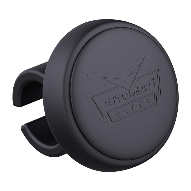 AutoMuko Steering Wheel Knob, Suicide Knob for Steering Wheel, Premium Silicone Finish Steering Wheel Spinner, Simple & Easy Installation No Tools Required - Fits Cars, Trucks, Buses, Boats, (Black) - Image 1