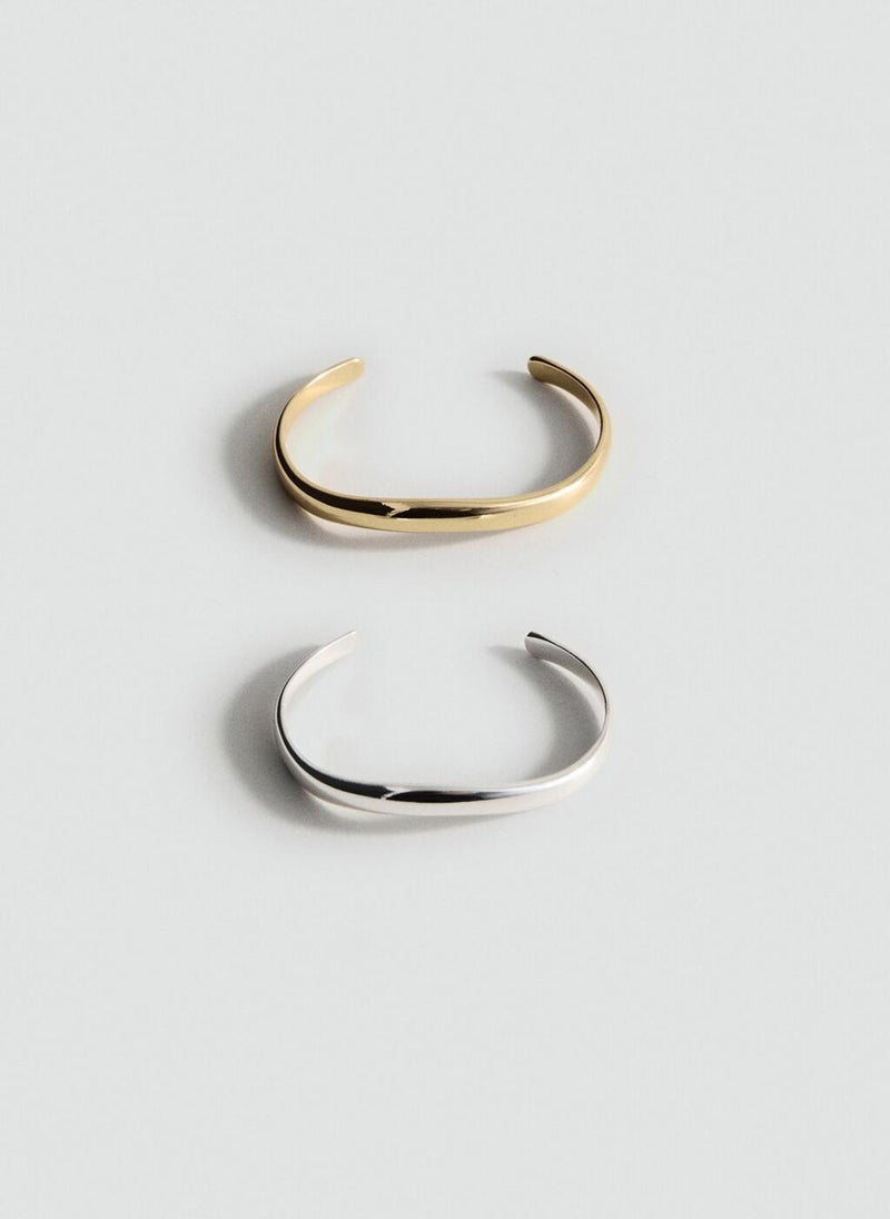 MANGO Set Of Combined Rigid Bracelets  - Image 1