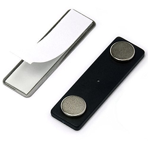 CMS Magnetics® Name Badge Magnets BM-2Mag-4 Made of Neodymium Magnets Set of 100 - Image 1