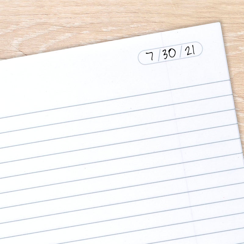 Cambridge Limited Business Notebook, Legal Ruled Paper, 8-1/4" x 11", 80 Sheets, Flexible Soft Touch Cover, Wirebound, Gray (06062) - Image 3