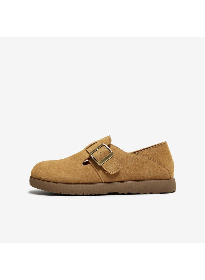 Basto 25 Autumn Vintage Birkenstock Flat Round Toe Women's Loafers D3097ca5 Camel 35 - Image 2