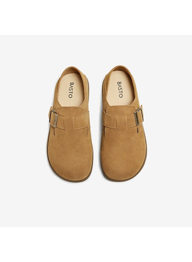 Basto 25 Autumn Vintage Birkenstock Flat Round Toe Women's Loafers D3097ca5 Camel 35 - Image 3