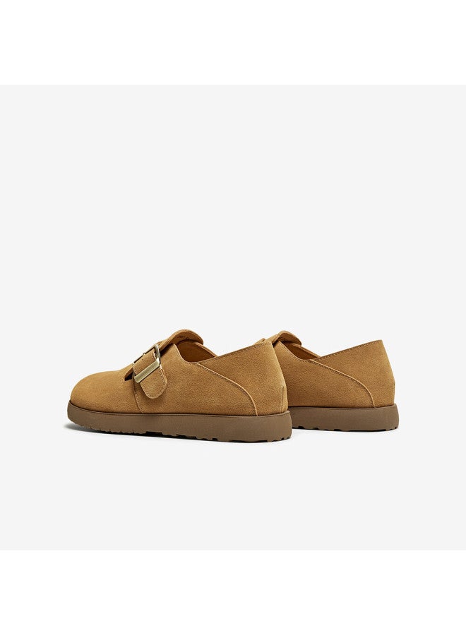 Basto 25 Autumn Vintage Birkenstock Flat Round Toe Women's Loafers D3097ca5 Camel 35 - Image 4