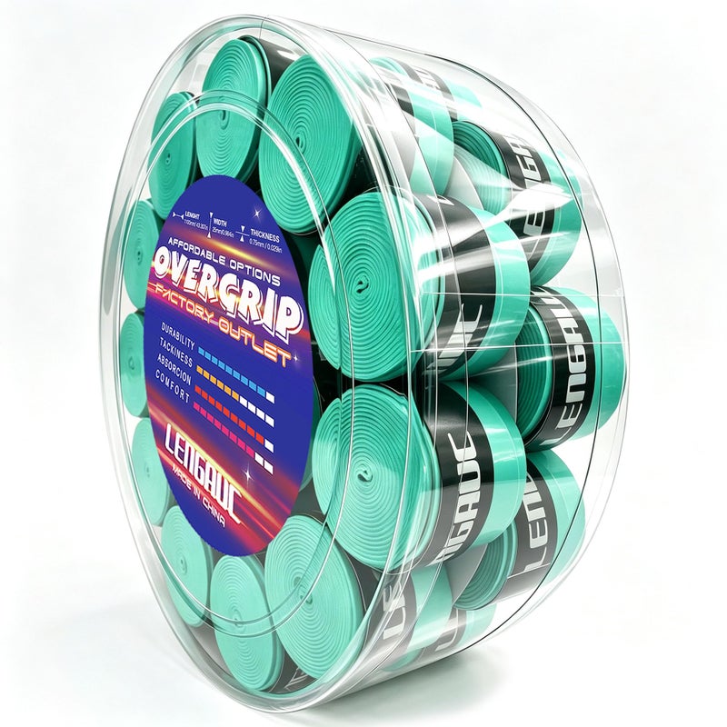 Tacky Overgrips,Tennis/Badminton/Pickleball/Paddle 30/60 Pack Grip Tape - Image 1