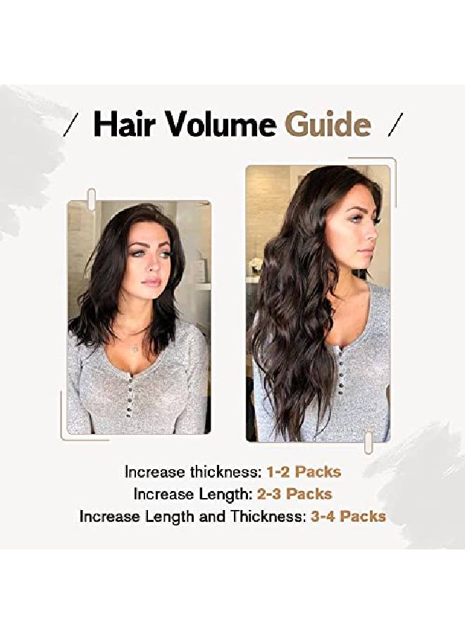 Moresoo Darkest Brown Hair Extensions Tape In Human Hair Extensions 12 Inch Seamless Tape In Hair Extensions Colored 2 Darkest Brown Remy Hair Extensions Double Sided Tape In Hair 30G - Image 5