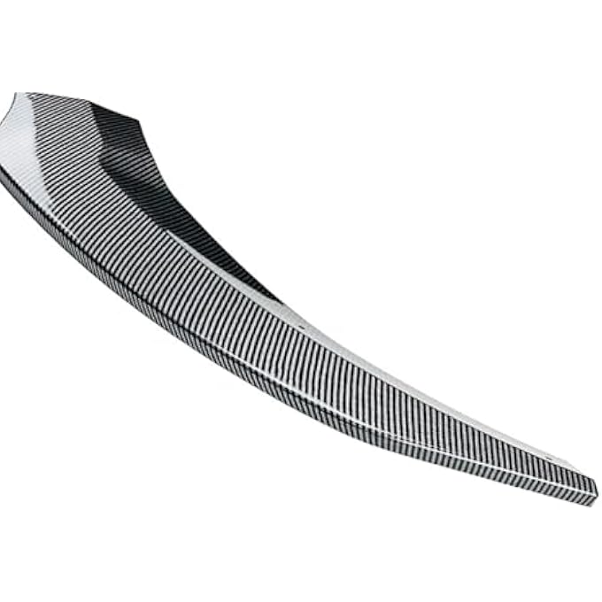 FINMOKAL Carbon Fiber Look Front Bumper Spoiler Lip Lower Splitter Compatible with Benz A Class W176 2016-2018 2017 Base Version - Image 4